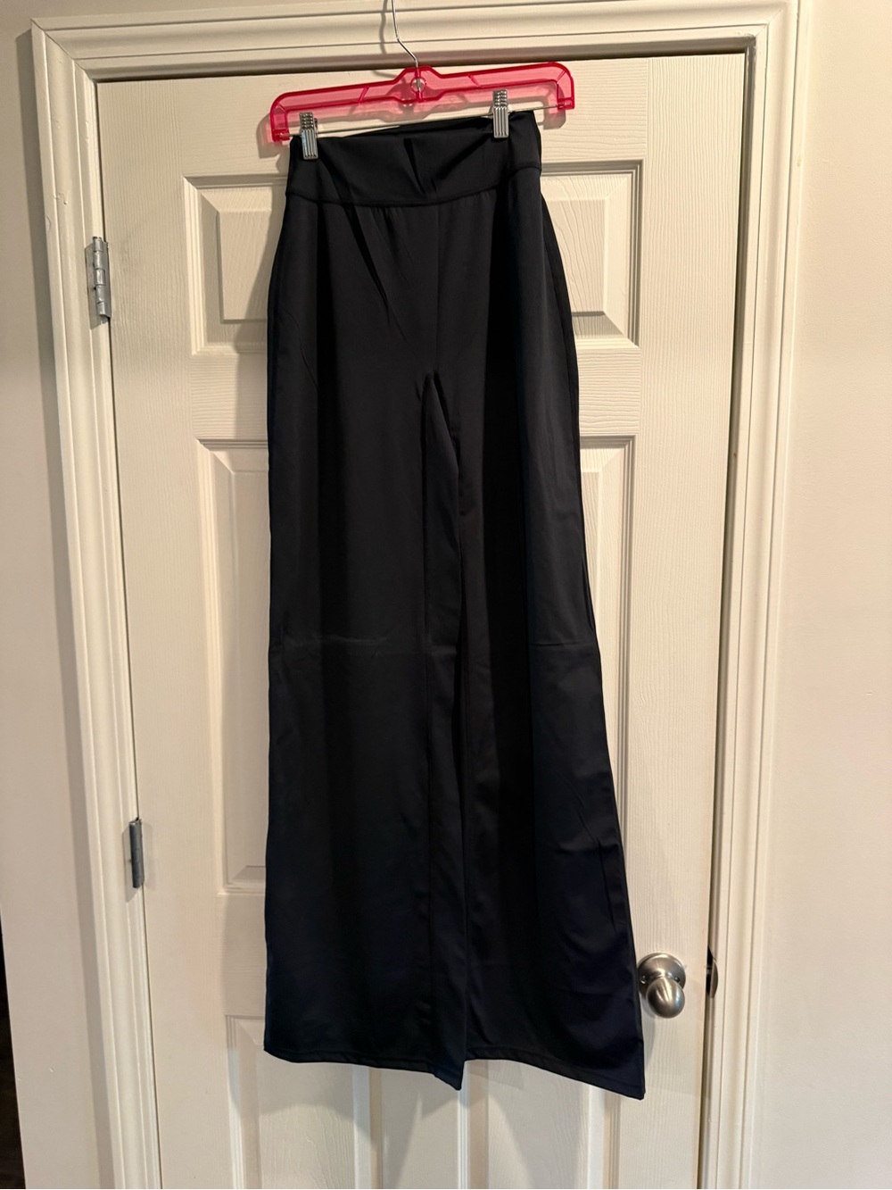 OQQ Wide-Leg High-Waist Black Pants